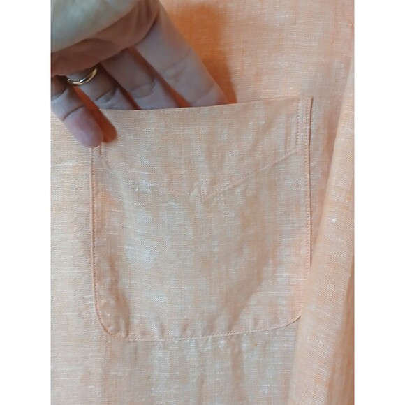 Brooks Brothers Mens Shirt Sz M Regent %100 Irish Linen Button Down Solid $148 - Picture 6 of 16